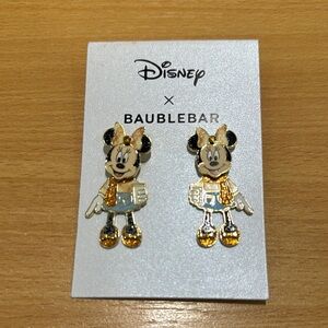 Disney X Baublebar Minnie Mouse Earrings - Gold and Black